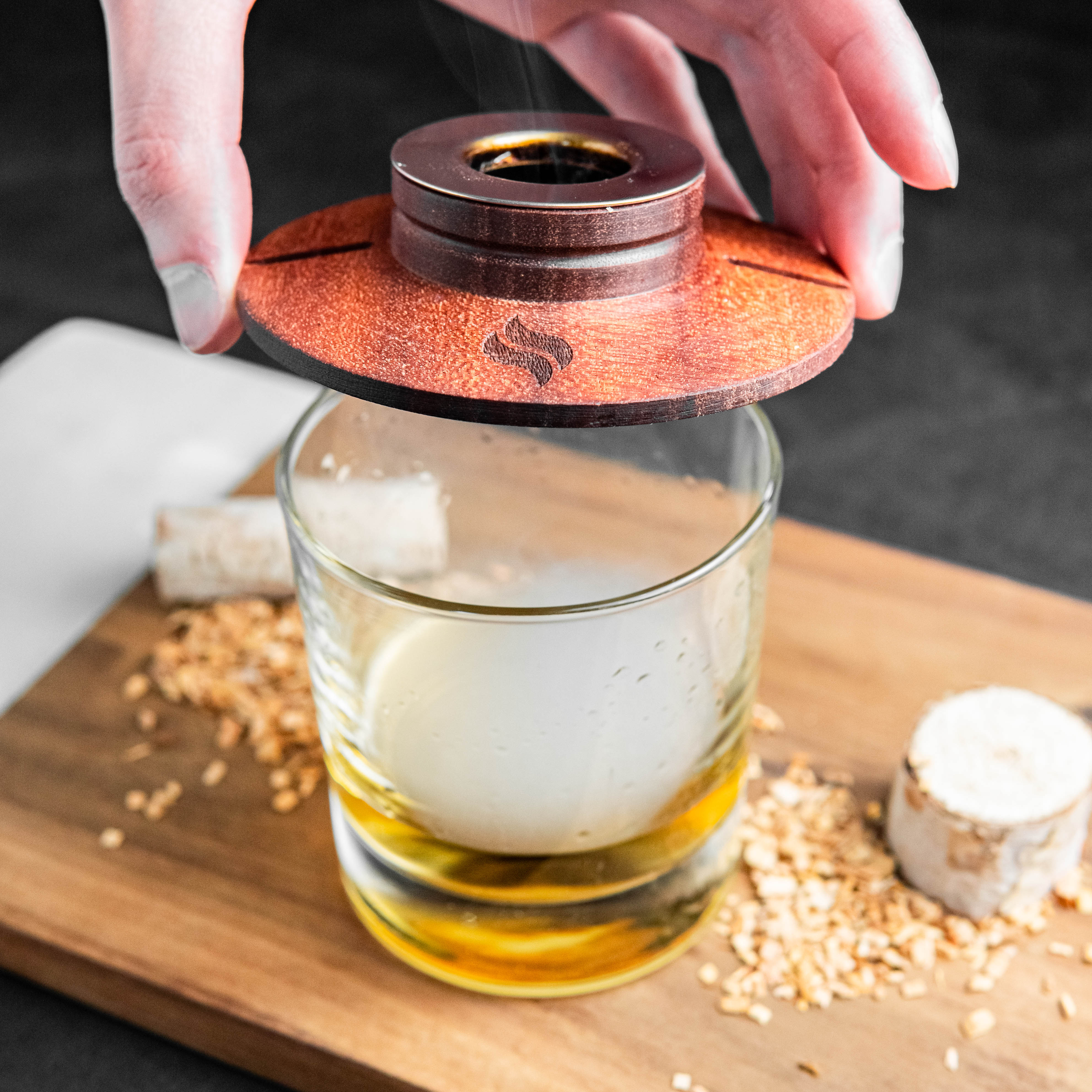 smoked luxurious drink