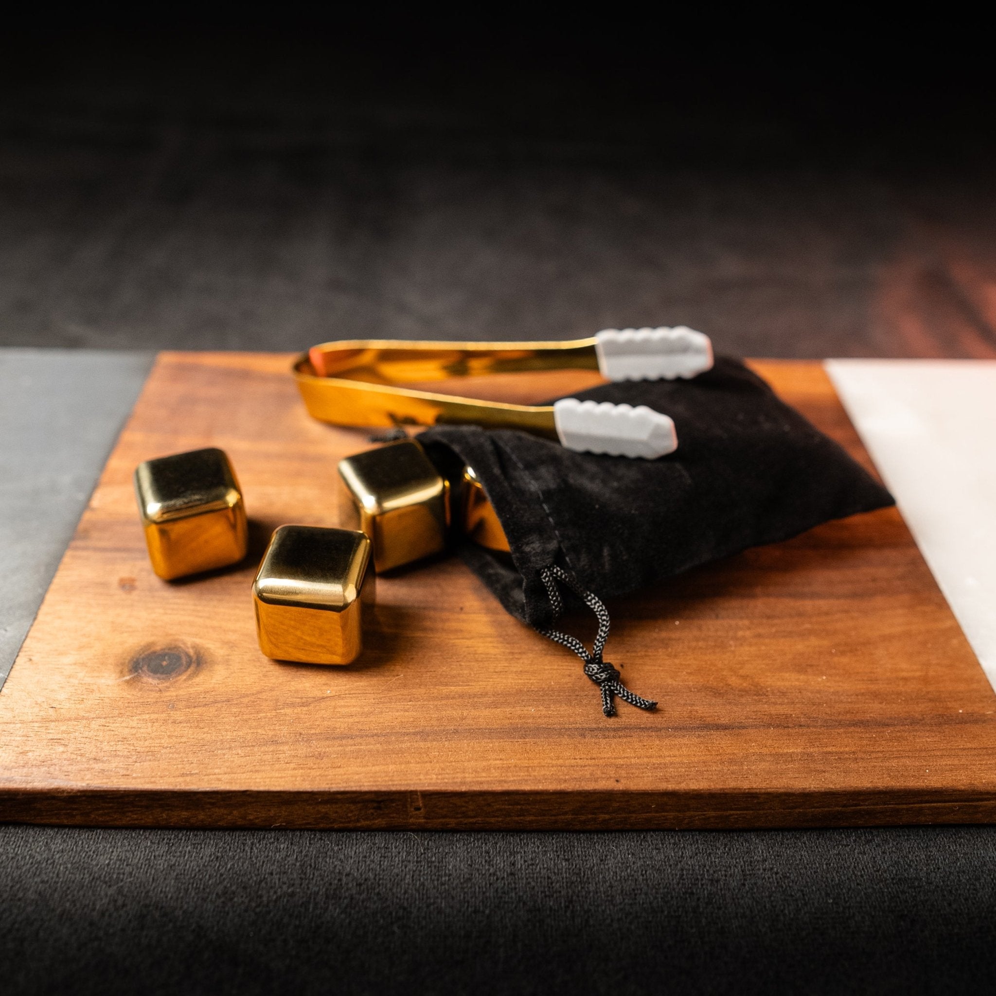 Smoky Gold Frost Cubes | Premium Whisky Chilling Stones