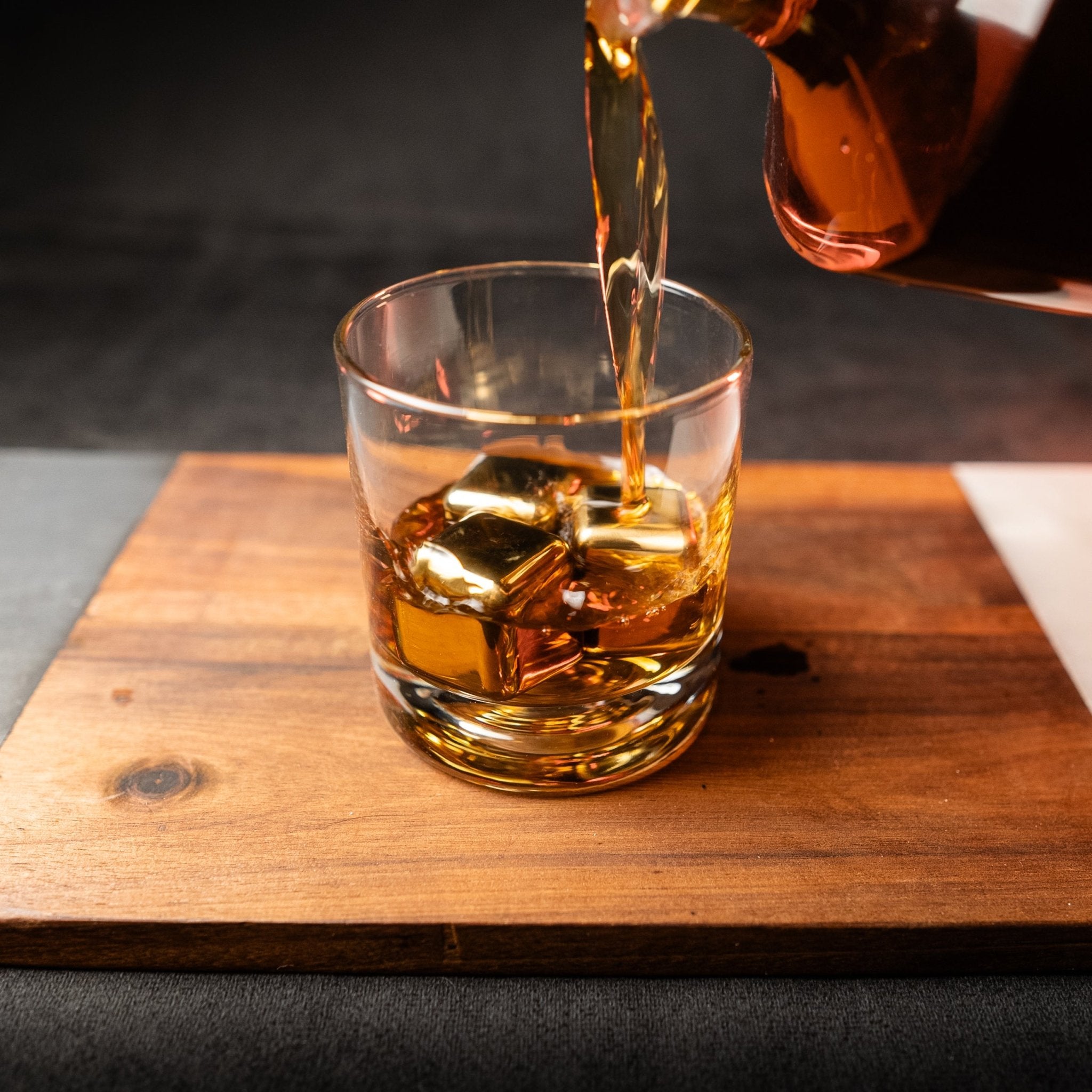 Smoky Gold Frost Cubes Set